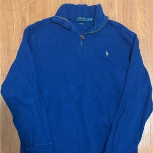 Ralph Lauren Royal Blue Quarter-Zip Sweater